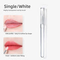 Portable Retractable Makeup Brush With Clear Cap Travel Lip Brush Concealer Brush Soft Fiber Hair Mini Cosmetic Beauty Tools Oasis Select white