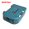 Plug-and-Play High Efficiency 1Pc For Makita 18V USB Type-C Battery Holder BL1840 BL1850 BL1860 Charger Adapter Fast Charging Oasis Select With usb port