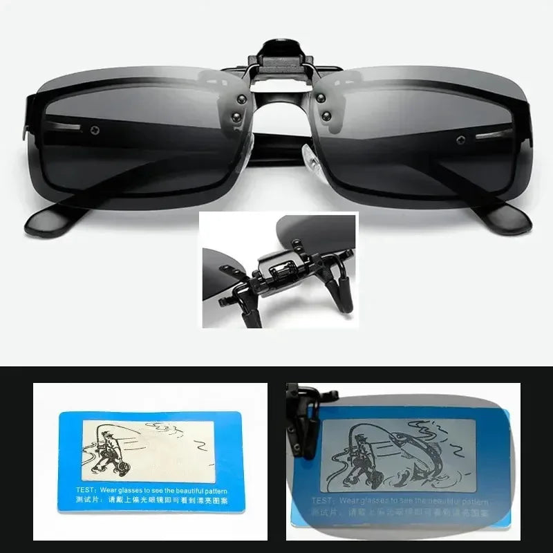1/2/3PCS Polarized Sunglasses Clip For Driving Night Vision Glasses UV400 Outdoor Sunshade High Definition Sunglasses Clip Oasis Select