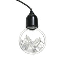LED Mountain Pendant Car Light – Dual Color Ambient Interior Lamp