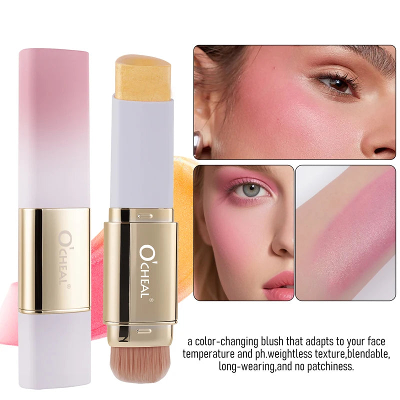 Waterproof Powder Blush Stick – Long-Lasting Natural Finish Powder Blush Stick Oasis Select