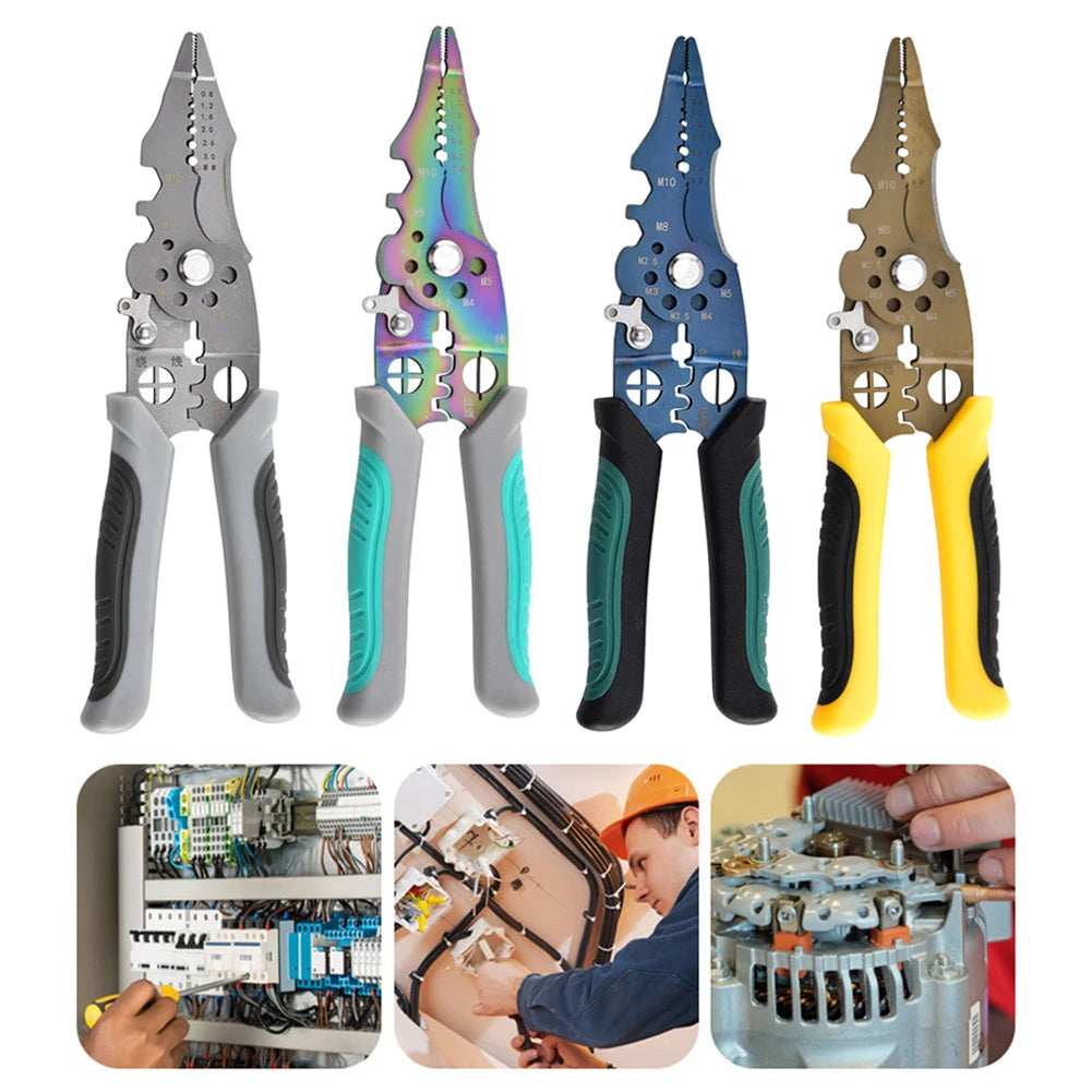 21-in-1 Wire Stripper Crimper Pliers – Adjustable Non-Slip