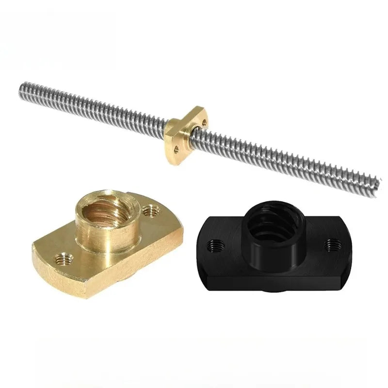 3D Printer Accessories T8 Screw Brass Flange T8POM Trapezoidal Nut Screw POM Nut Oasis Select
