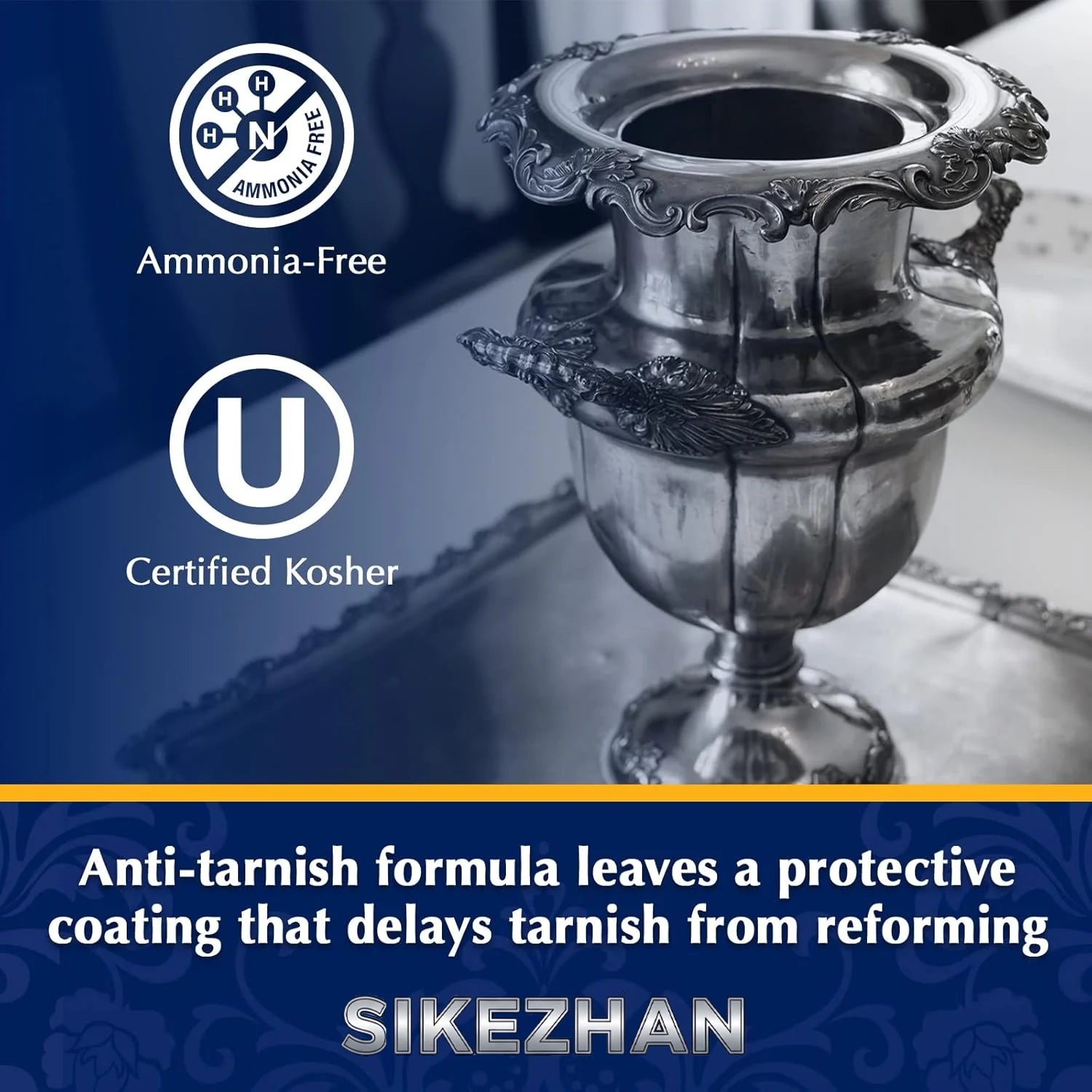 Metal Polishing Paste w/ Sponge Rust Oxidation Stain Remover Restore Shine Cookware Stainless Steel Brass Silver Polish Home Oasis Select