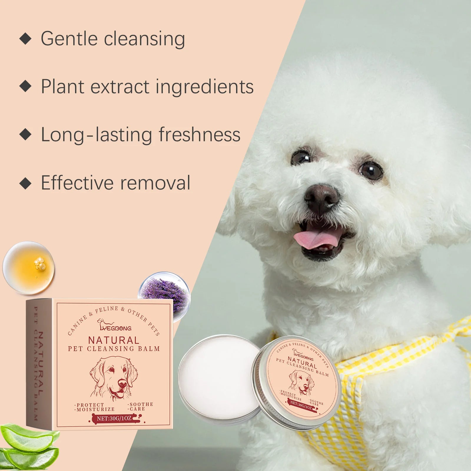 Yegbong Pet Tear Stain Cleaning Cream Gentle Non Irritating Reduces Eye Marks Prevents Pigmentation For Dogs Cats Care Cream Oasis Select