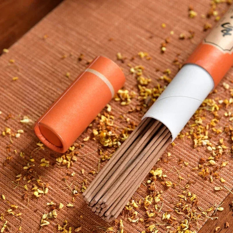 11 Fragrances Available with Gift Box in 20g Cans Approximately 40pcs/can Natural Linear Sandalwood Stick Incense Long-lasting Oasis Select