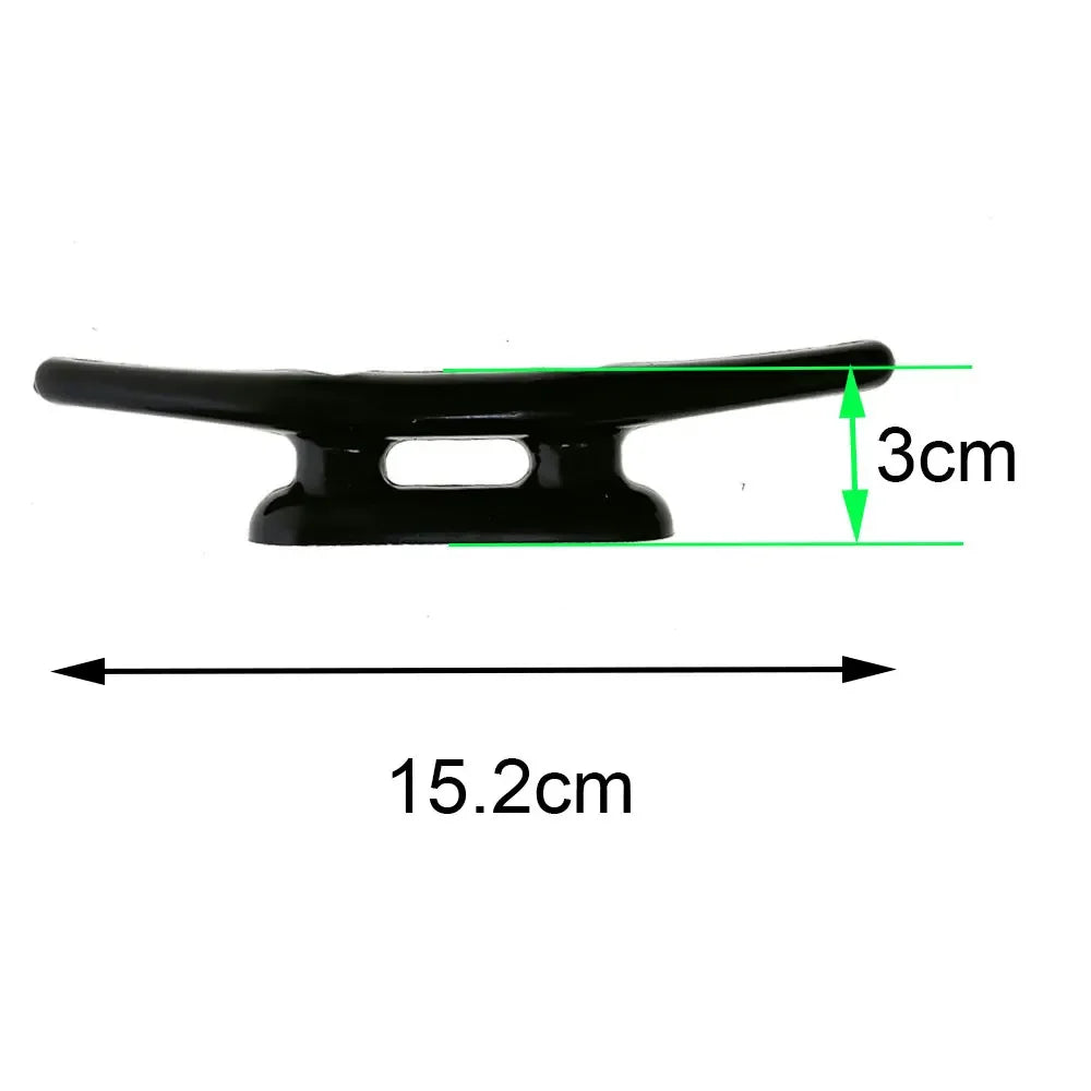 Nylon Plastic Low Flat Cleat Open Base Cleat Marine Boat Yacht Deck Line Rope Tie Boat Hardware Accessories Oasis Select