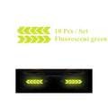 1 2 Car Bumper Reflective Safety Strip Stickers Arrow Sticker Warning