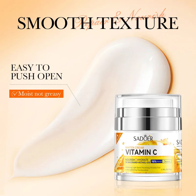 Retinol & Vitamin C Brightening Face Cream – Whitening Moisturizer Brightening Face Cream Oasis Select