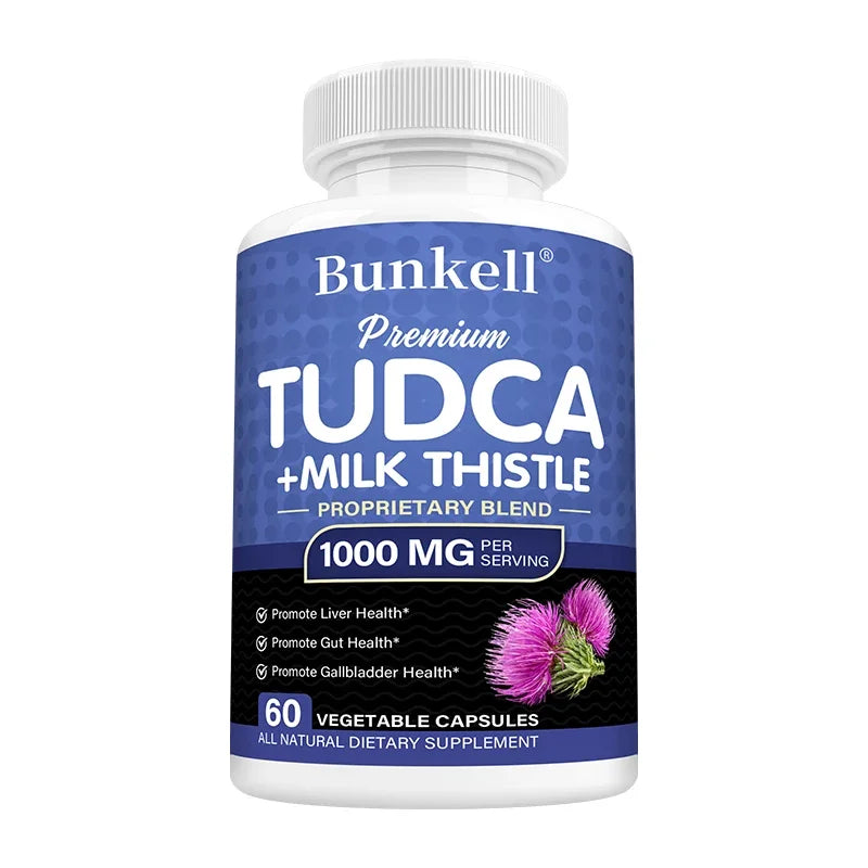 Liver Detox Capsules with Milk Thistle & TUDCA | Bunkell Liver Detox Supplement Oasis Select 60 Count-1 bottle