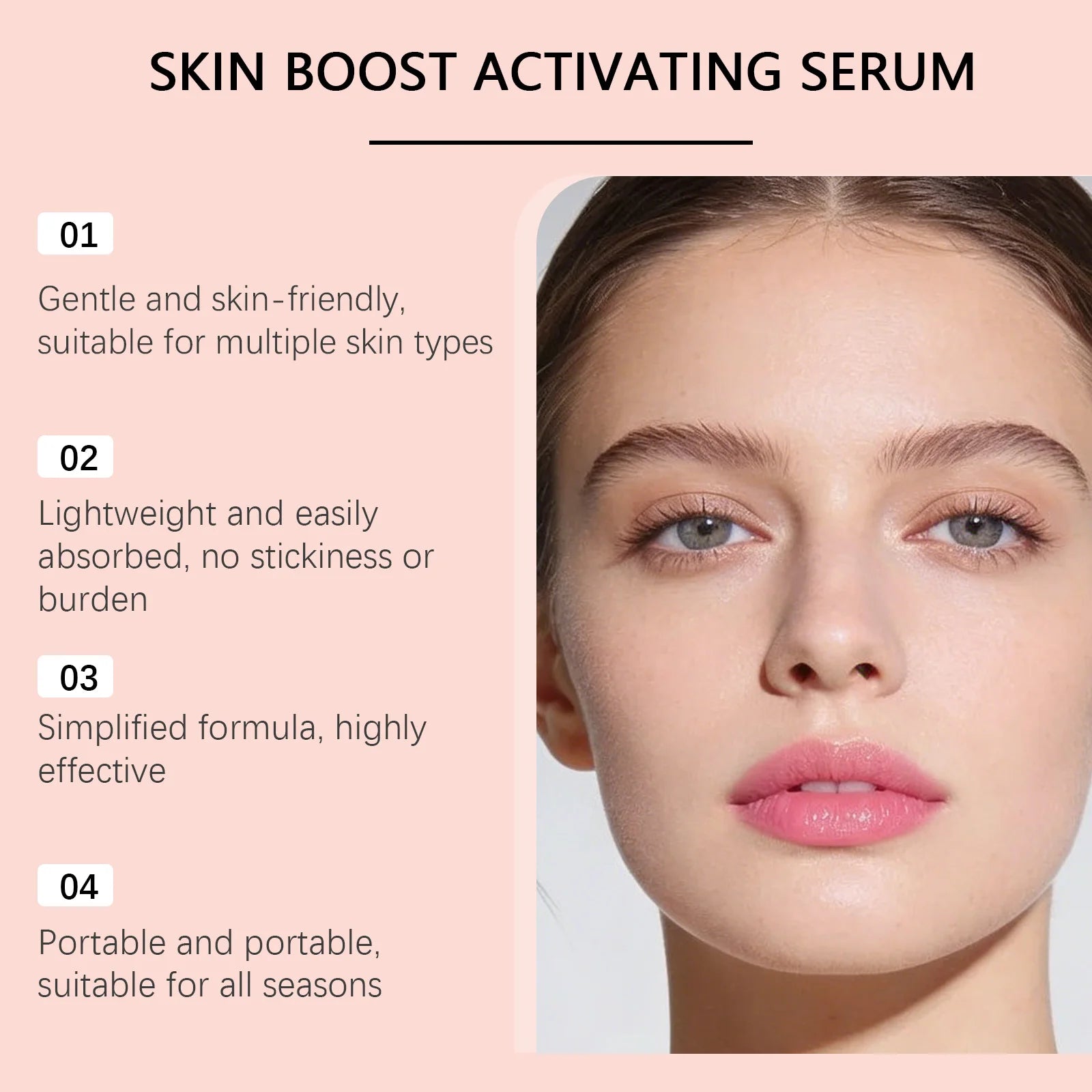 Rose Revitalizing Face Serum Dark Spot Care Even Brightening Skin Tone Reduce Sensitivity Hydrating Nourish Facial Essence Drop Oasis Select