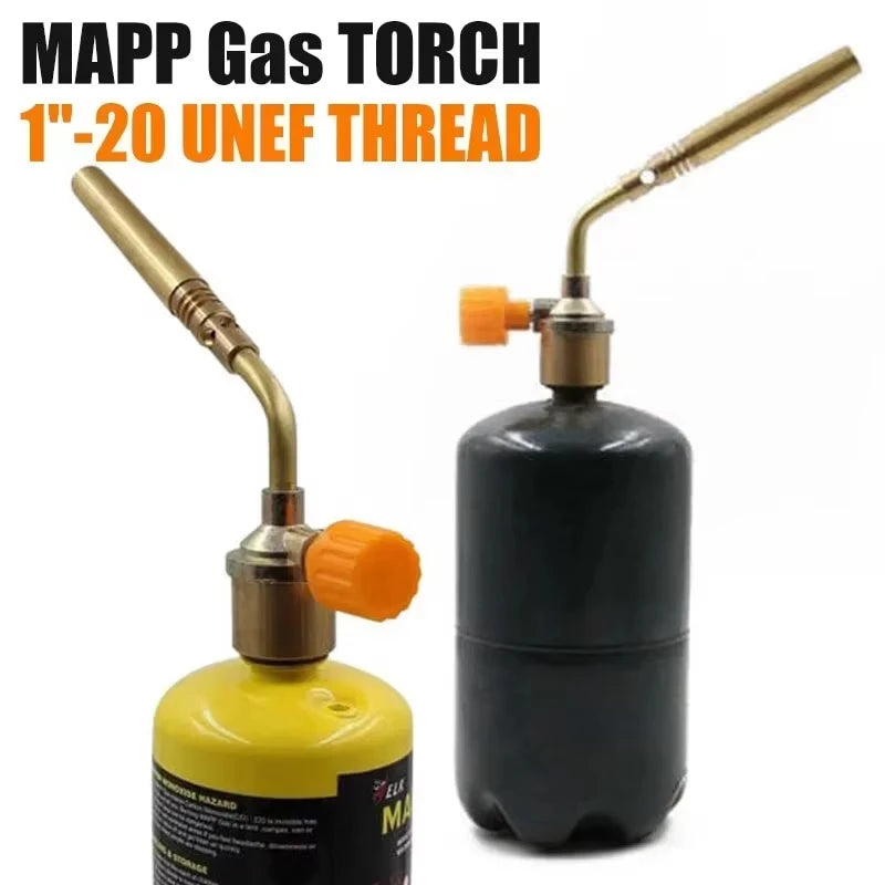 High Temperature Portable Butane Welding Torch Gas Burner Flame Gun for Outdoor Camping BBQ Gas Lighter Oasis Select