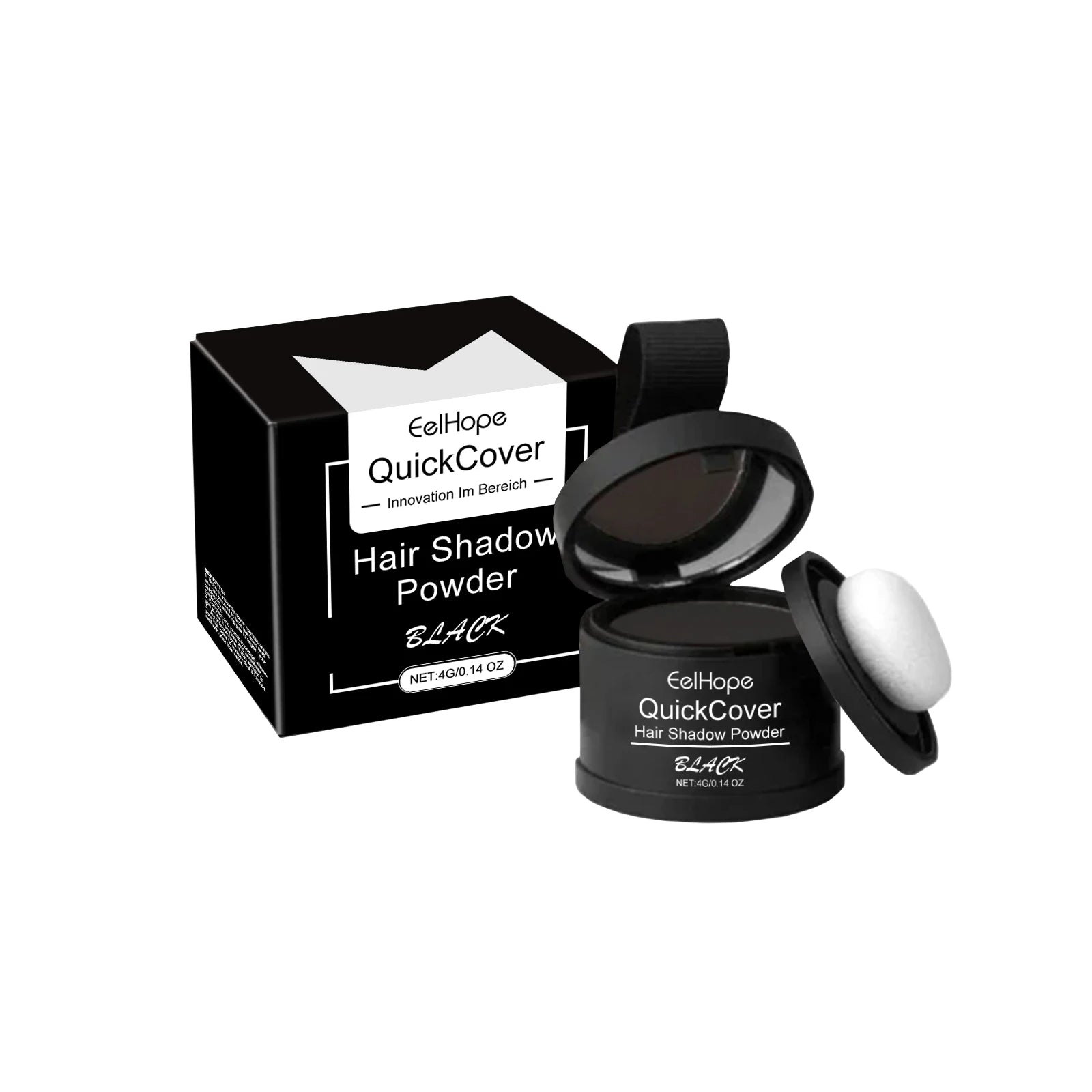 Eelhope Black Hairline Powder – Waterproof Root Cover 4g Hairline Cover Powder Oasis Select 4g