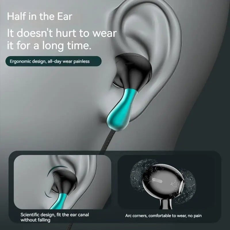 Wired Earphone 3.5mm AUX/Type C HiFi Surround Heavy Bass With MIC In-Ear Game Music Headsets For Samsung Huawei Xiaomi iPad PC Oasis Select