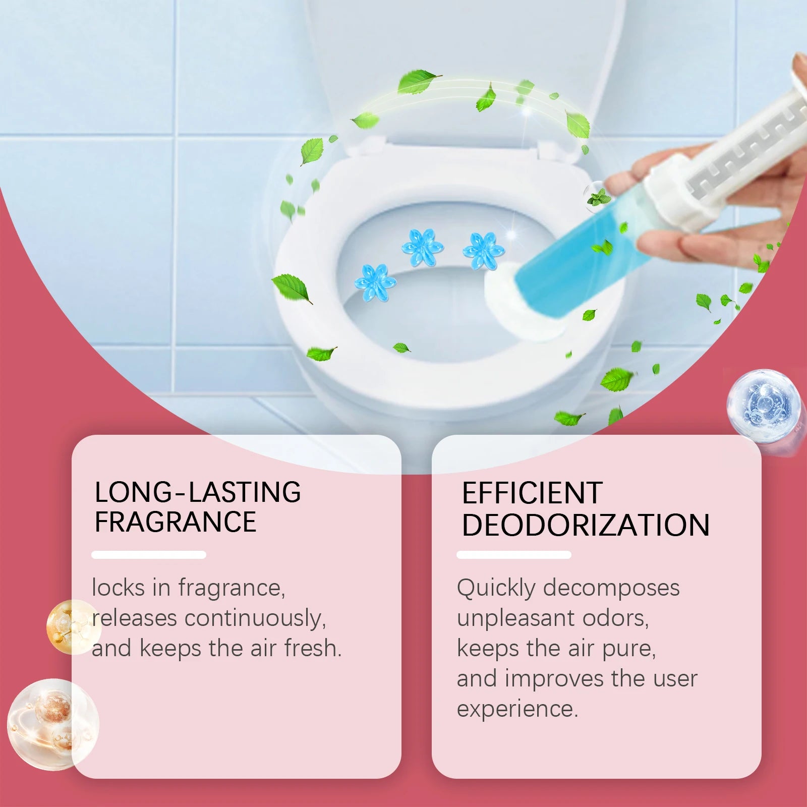 JAKEHOE Toilet Bowl Cleaning Gel – Odor Remover & Stain Fighter Toilet Bowl Cleaner Oasis Select