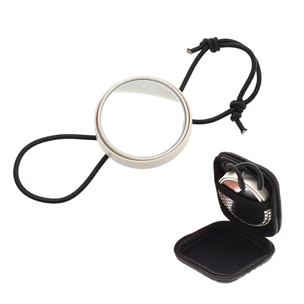 Scuba Diving Wrist Mirror Underwater Observation Equipment With Elastic Band For Scuba Diving Snorkeling Swimming Activities Oasis Select White