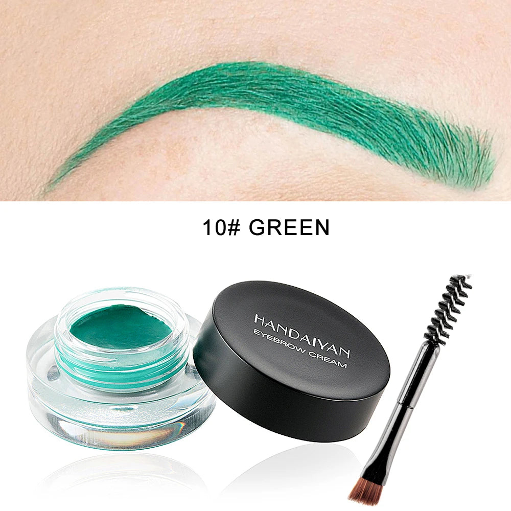 HANDAIYAN Waterproof Eyebrow Gel Cream – 12 Shades, Long Lasting