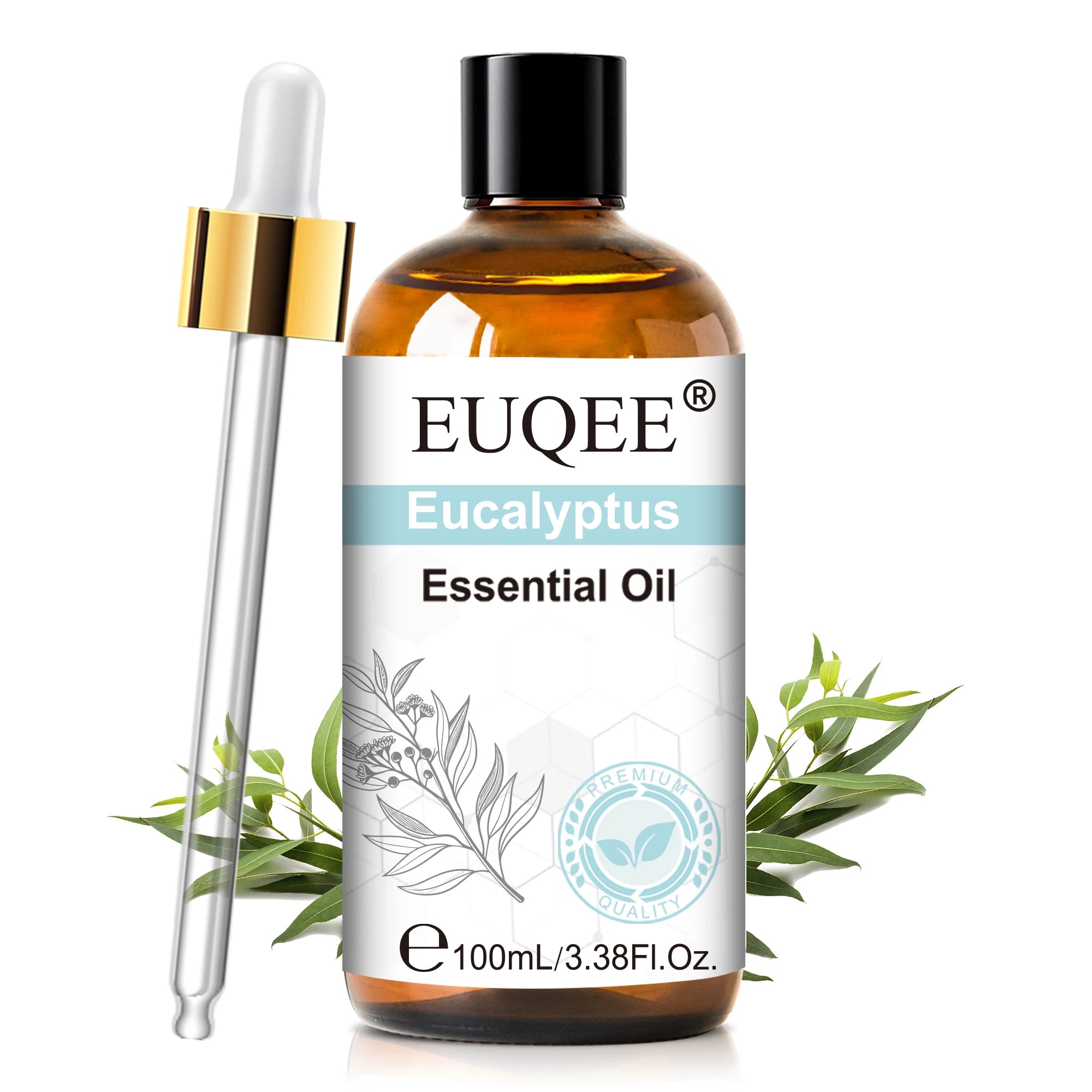 EUQEE 100ml Essential Oils – Lavender, Vanilla, Lemon & Cinnamon