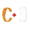 2-in-1 TPU Case & Silicone Strap for Fitbit Inspire 3 Smartwatch Band & Case Oasis Select Orange