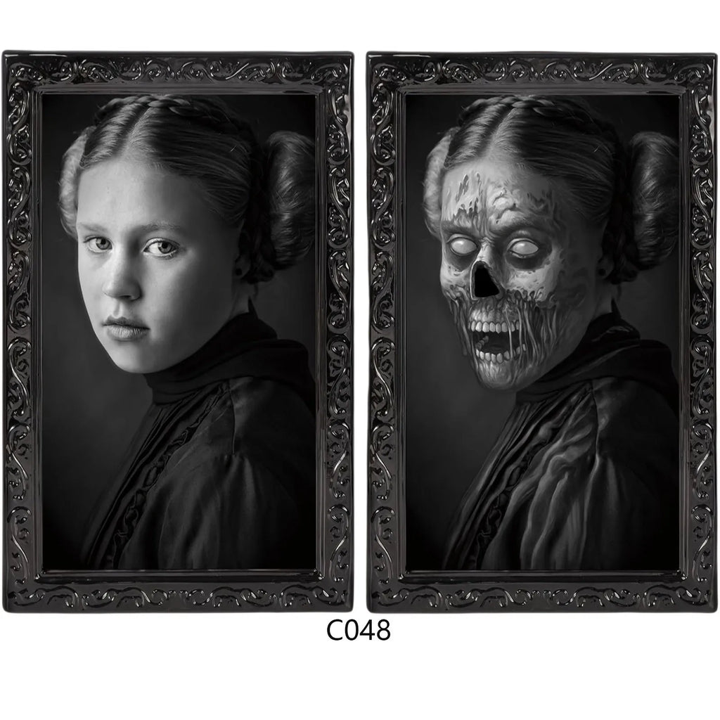 Halloween 3D Changing Face Portrait – Gothic Horror Wall Decor Halloween Wall Decor Oasis Select A One Size