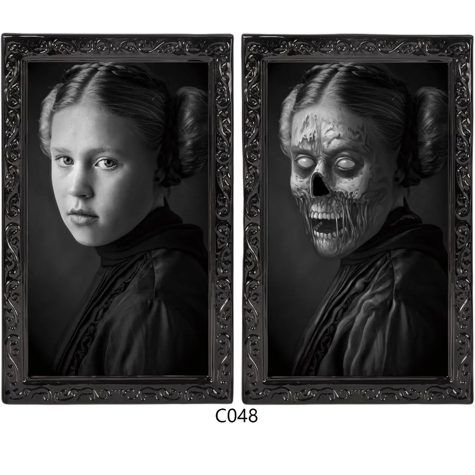 Halloween 3D Changing Face Portrait – Gothic Horror Wall Decor Halloween Wall Decor Oasis Select A One Size