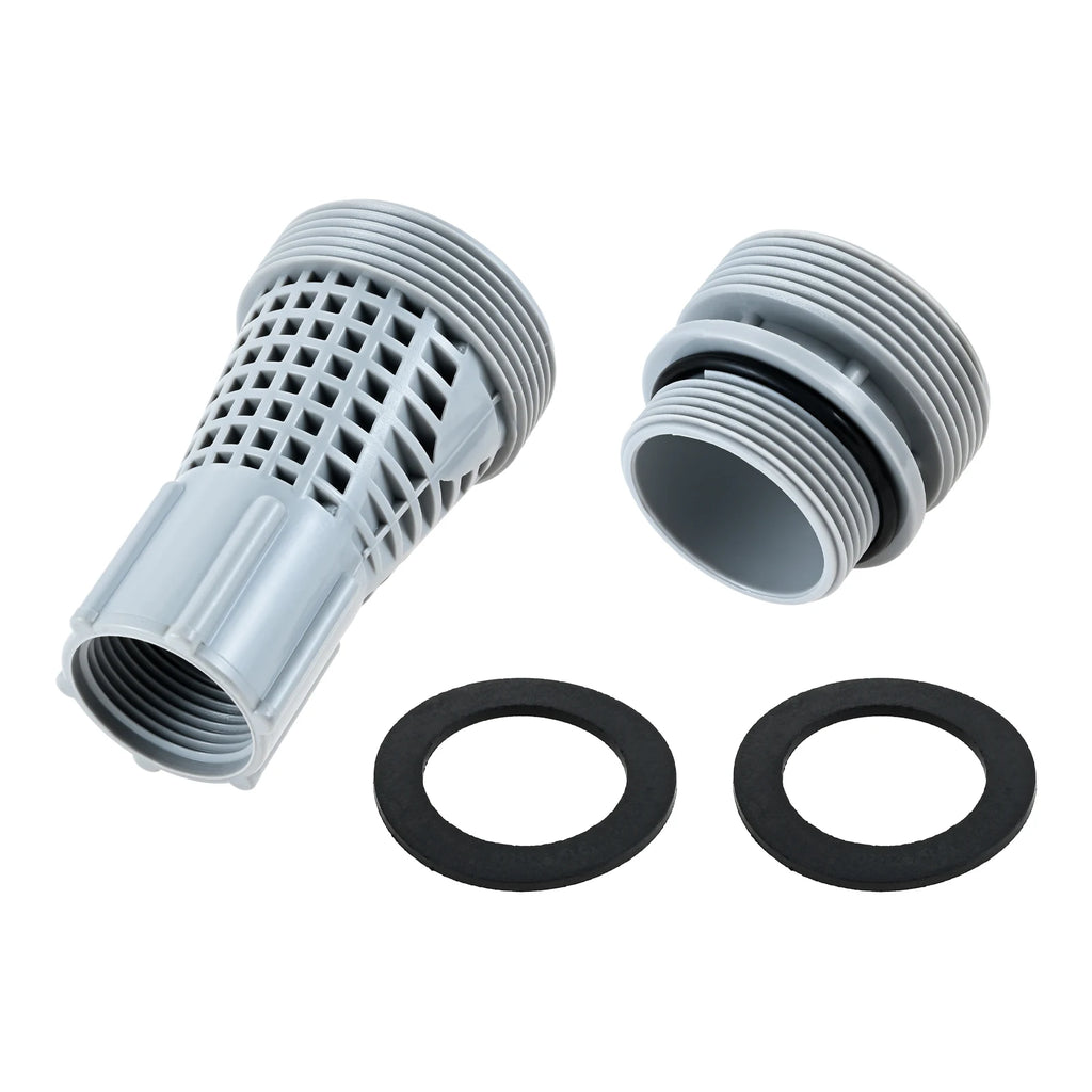 4K8001 Long and Short Hose Adapter Long and Short Sand Filter Adapter Kit with Gasket Fits Intex45206 58254 Pump and Filter Oasis Select