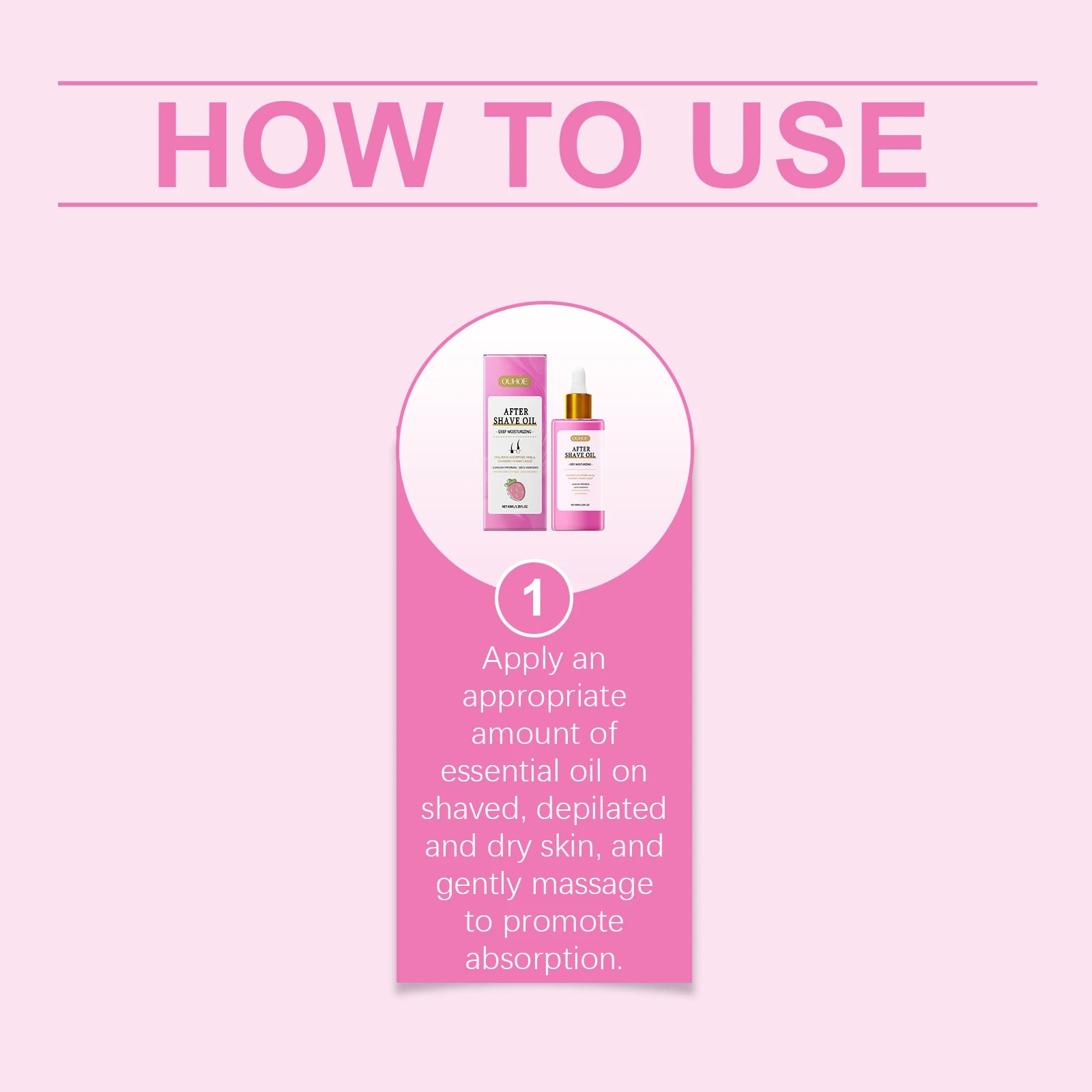 40ml Aftershave Care Essential Oil Soothes The Skin, Strawberry Flavored Daily Care Oil Moisturizes And Smooths Body Care Oasis Select