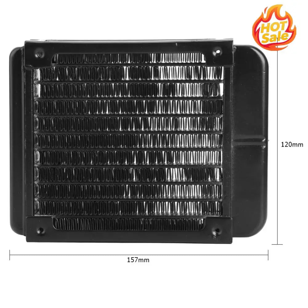 120mm Water Cooling Radiator G1/4 Thread Water Cooling Heat Exchanger Radiator 10 Pipe Computer PC Water Cooling System Part Oasis Select
