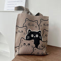 Knitted Shoulder Bag Cartoon Cute Casual Shopping Bag Large Capacity Women's Bag Oasis Select J one size
