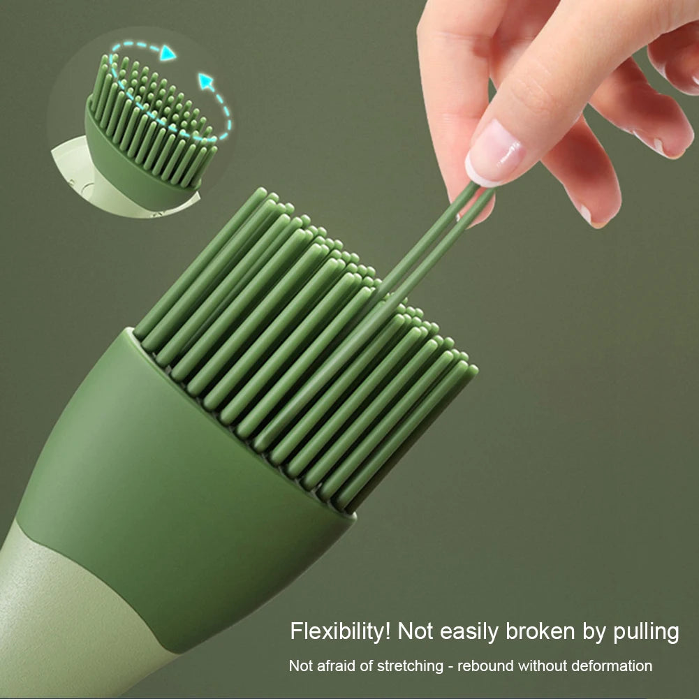 3-in-1 Silicone BBQ Basting Brush with Oil Bottle & Lid