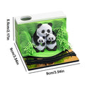 3D Panda Notepad 2025 Calendar 3D Paper Art Notes Notepad ﻿ Paper Engraving Art Sticky Tear Home Office Desktop Decor Oasis Select A