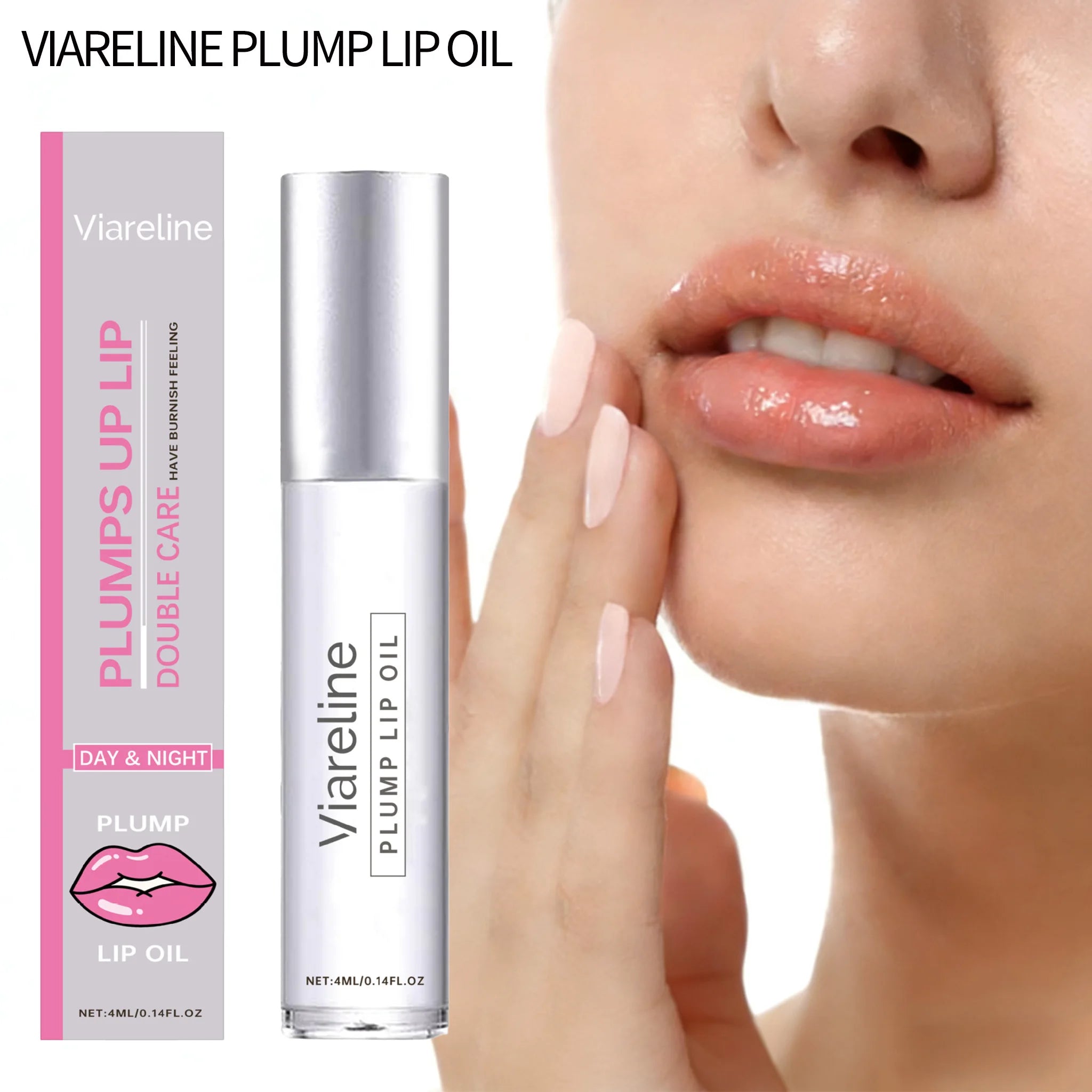 VIARELINE Moisturizing Lip Oil & Balm – Healing, Non-Greasy Lip Oil Balm Oasis Select