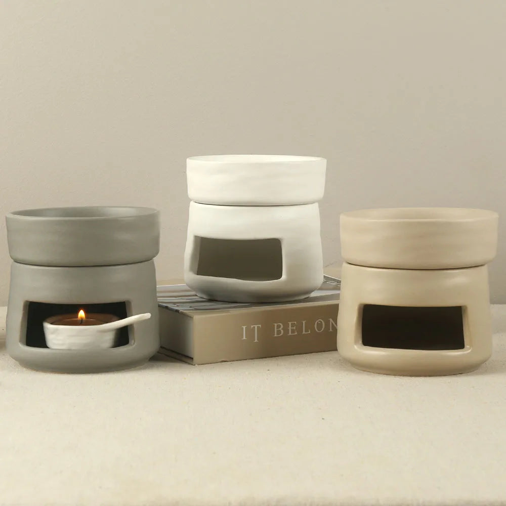 Ceramic Aromatherapy Stove Modern Simple European Ceramic Aromatherapy Essential Oil Stove (does not support dry burning) Oasis Select