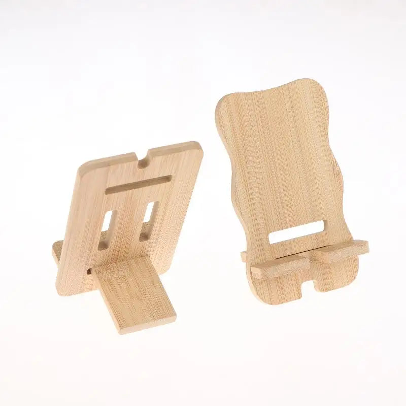 1pcs Wooden Desktop Phone Holder Desktop Lazy Mobile Phone Stand Tablet Stand Universal Multi-Functional Wooden Stand Oasis Select