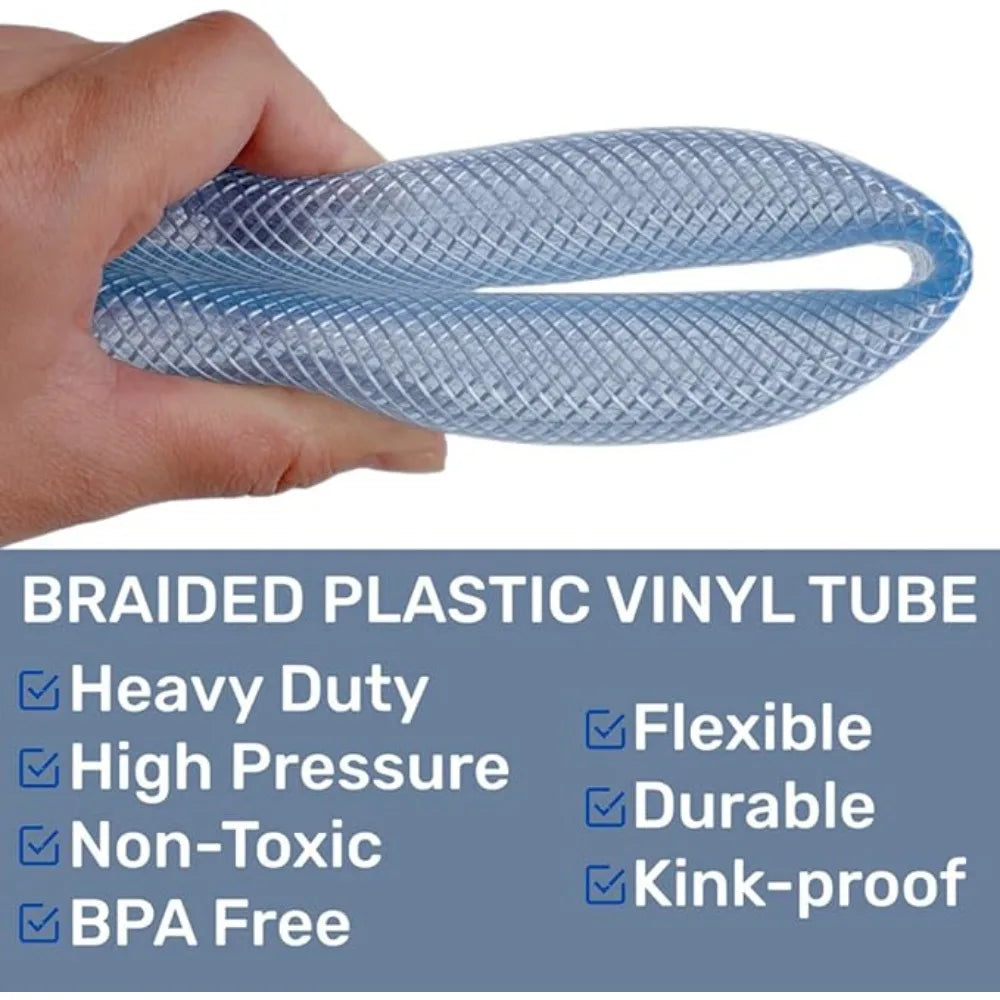 Reticulated Silicone Braided Tube Transparent Rebound High-Pressure Reticulated Conveying Silicone Braided Hose Oasis Select
