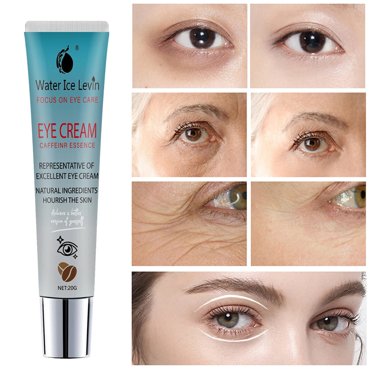 Water Ice Levin Eye Cream – Retinol, Hyaluronic Acid & Collagen Eye Cream Oasis Select