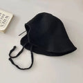 Linen Straw Regency Bonnets Hats For Women Sun Hats Bow Beach Cap Big Wide Brim Cloche Hat Up Outdoor Summer Oasis Select Black