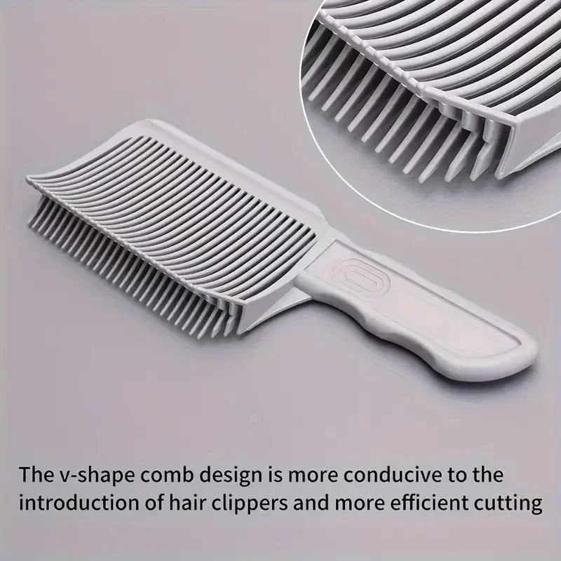 Fading Comb Professional Barber Clipper Blending Flat Top Hair Cutting Comb For Men Heat Resistant Fade Brush Salon Styling Tool Oasis Select