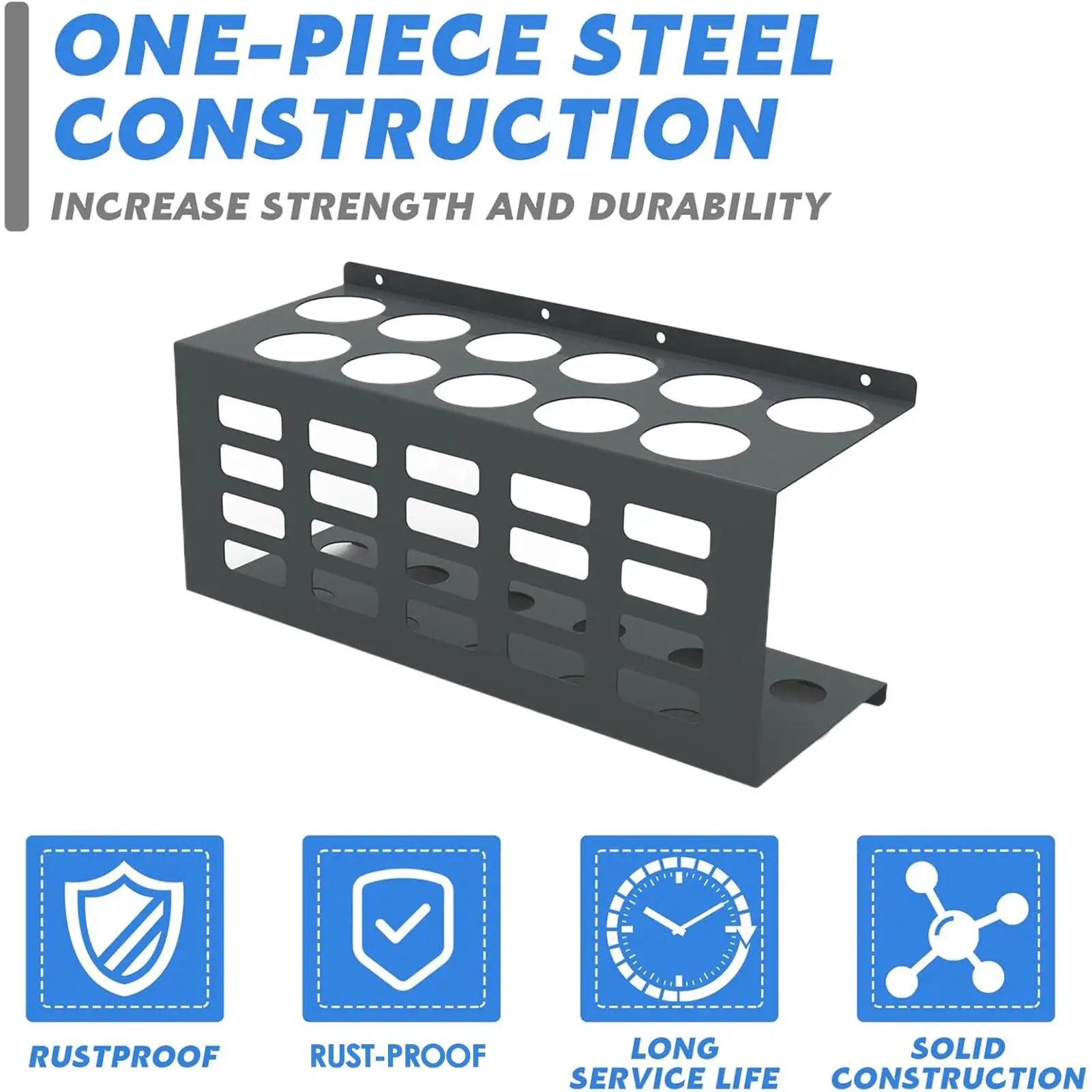 Caulk Tube Holder Rack Metal Grease Tube Rack Wall Mounted Sealant Organizer Hand Caulking Tube Rack Caulking Tool Organizer Oasis Select