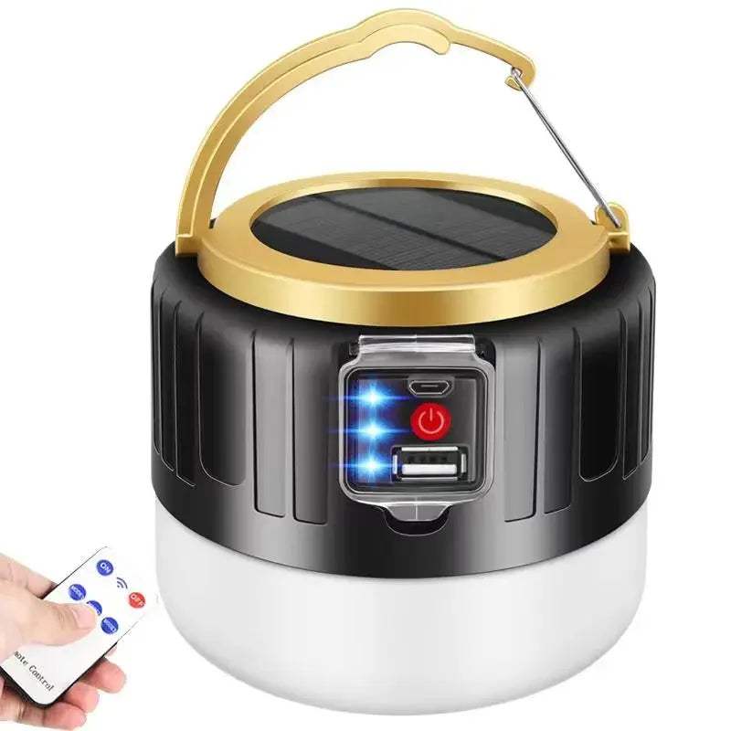Solar LED Camping Lantern | USB Rechargeable Portable Light