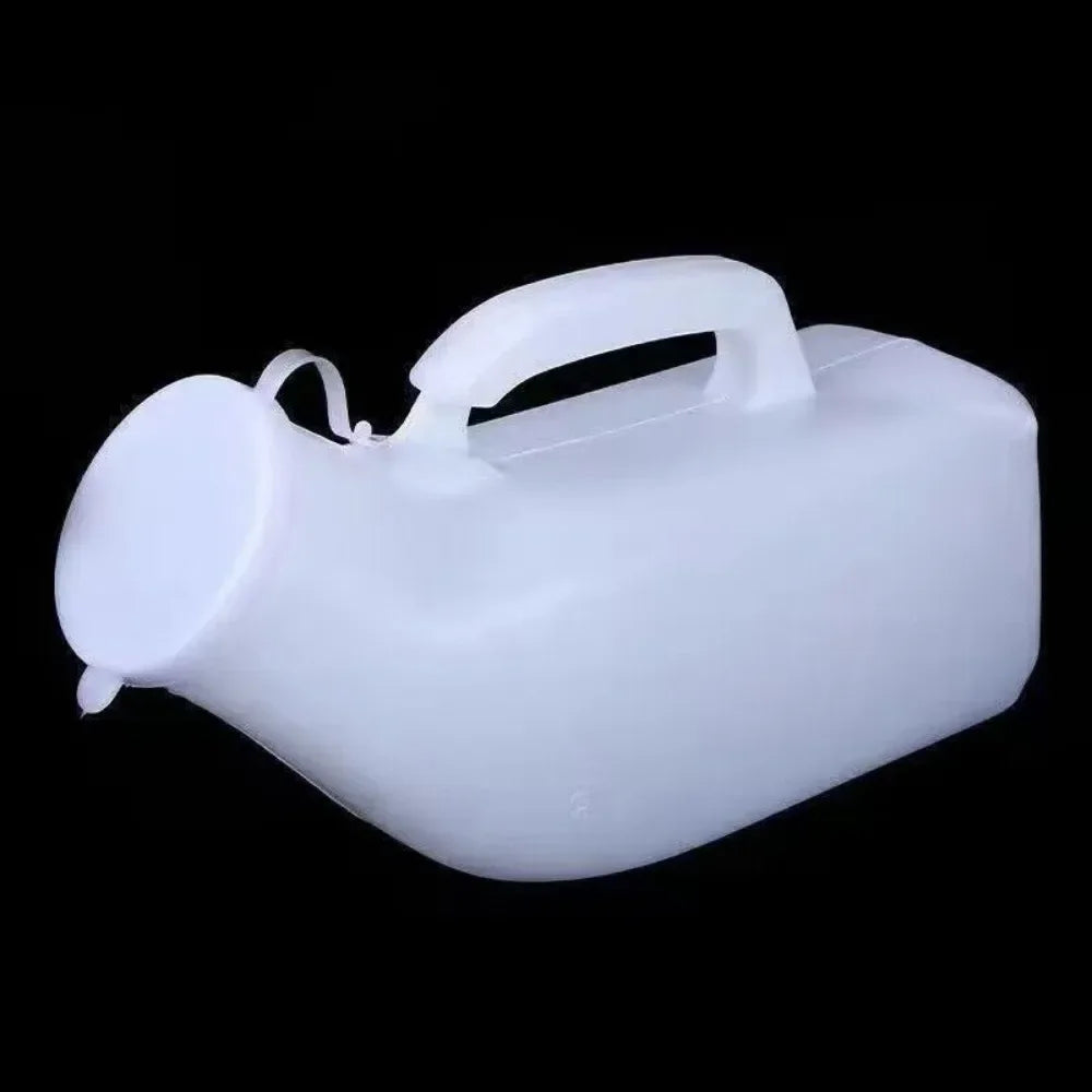 Portable Night Toilet Large Capacity Urinal Urinal Storage 1200ml Pe Handle Urinary Bottle The Elderly Oasis Select 1200ML-White