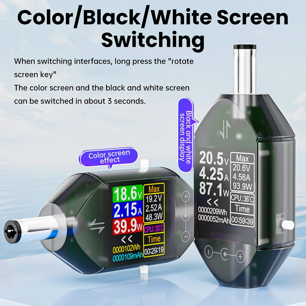 DT550 High-Precision Digital DC Voltage Current Power Meter Tester Universal DC 4.5-50V 0-6A Energy Capacity CPU Temp Monitor Oasis Select