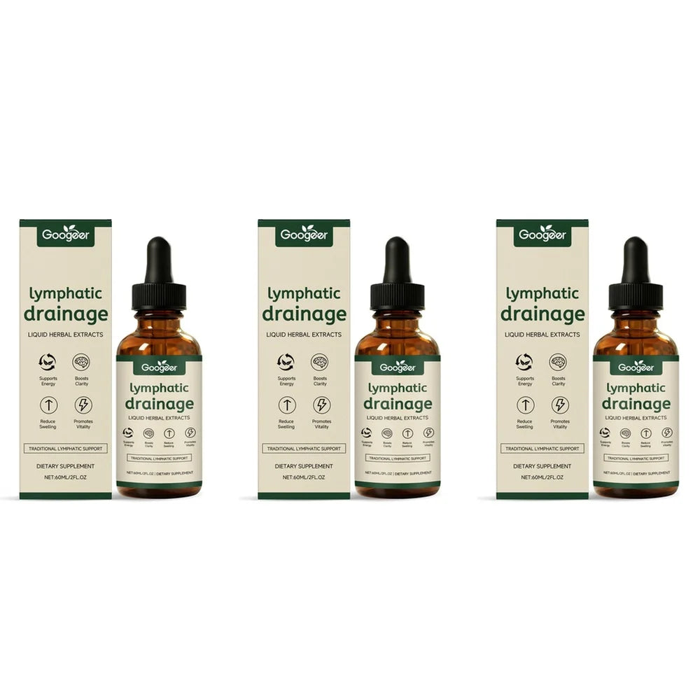 Lymphatic Support Herbal Drops – Red Clover & Botanical Blend Herbal Supplement Drops Oasis Select 60 ML 3 Bottles