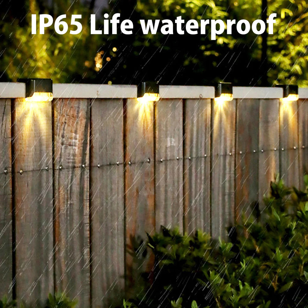 Solar LED Lights Outdoor Solar Lights IP65 Waterproof Garden Light Solar Step Lamps Deck Lights Fence Courtyard Garden Decor Oasis Select