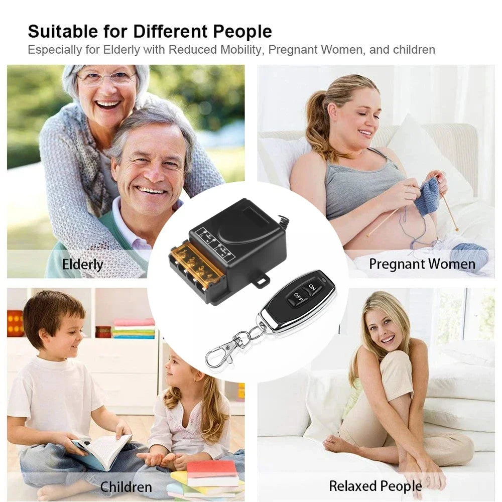 433MHz Wireless Remote Control Switch – AC 240V 30A Relay Wireless Relay Switch Oasis Select