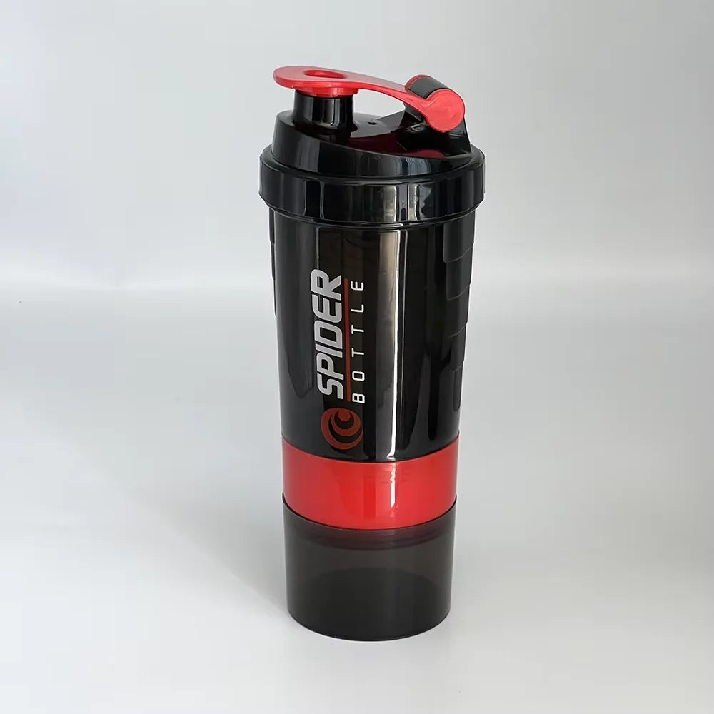 3 Layers Shaker Protein Bottle Powder Shake Cup Large Capacity Water Bottle Mixing Cup Body Building Exercise Mixing Bottle Oasis Select Burgundy
