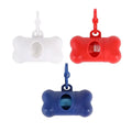 1/3pc Bone Shaped Bag Dispenser Disposable Pet Dog Waste Bag Holder Plastic Garbage Bag Case Carrier Disposal Poop Bag Dispenser Oasis Select Mix 3pcs
