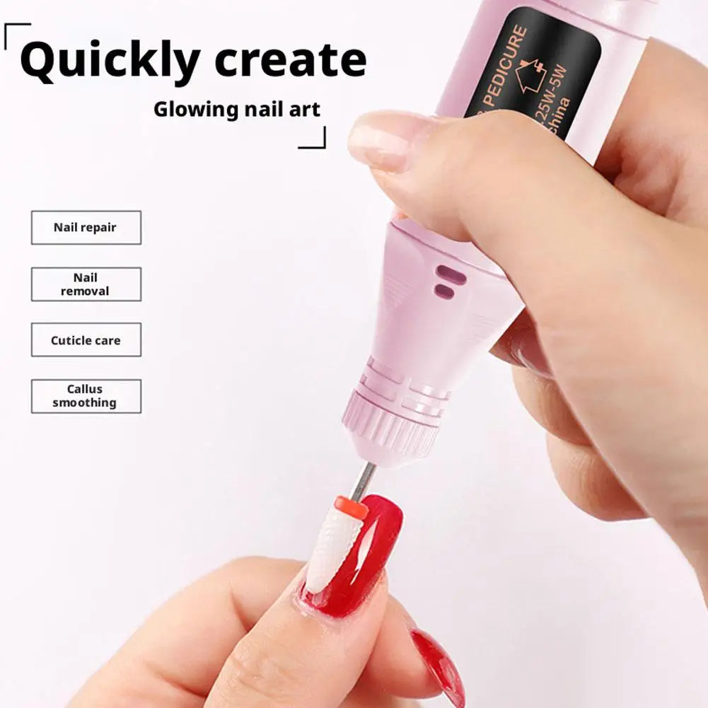 Nail Drill Electric File for Acrylic Nails Remove Nail Gel, Rechargeable Electric Nail Grinder Filing, Polishing & Exfoliating Oasis Select