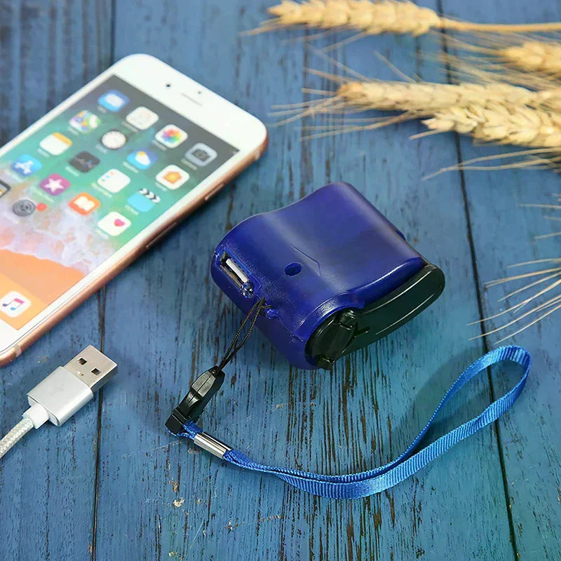 Emergency Outdoor Hand Crank Power Dynamo Emergency Charger 5.5V Travel Charger Outdoor Survival Accessories Oasis Select