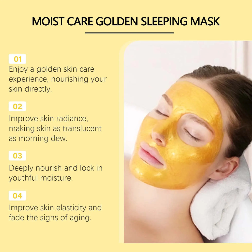 Gold Sleeping Mask – Niacinamide Pore Tightening & Brightening Sleeping Face Mask Oasis Select